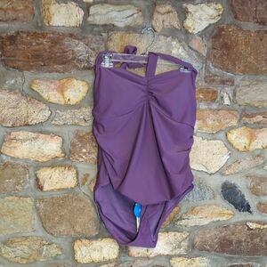 Cupshe Purple Women Swim One Piece